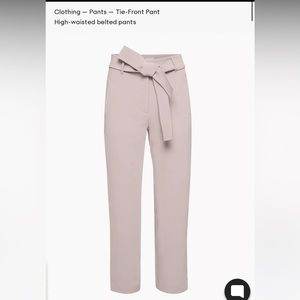 Aritzia Wilfred Tie Front Pants